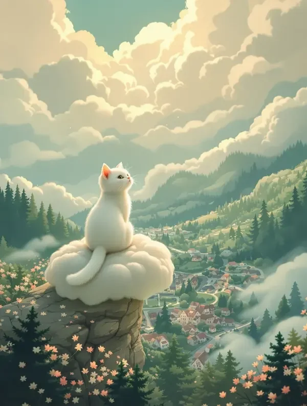 云端的猫
